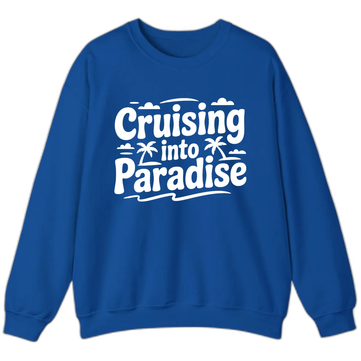 Cruising Into Paradise Sweatshirt in Royal