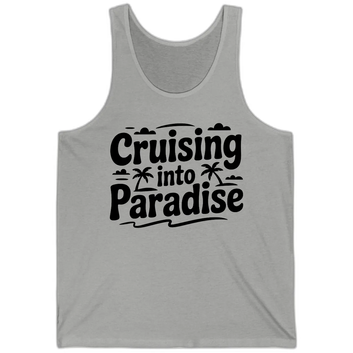 Cruising Into Paradise Tank in Athletic Heather