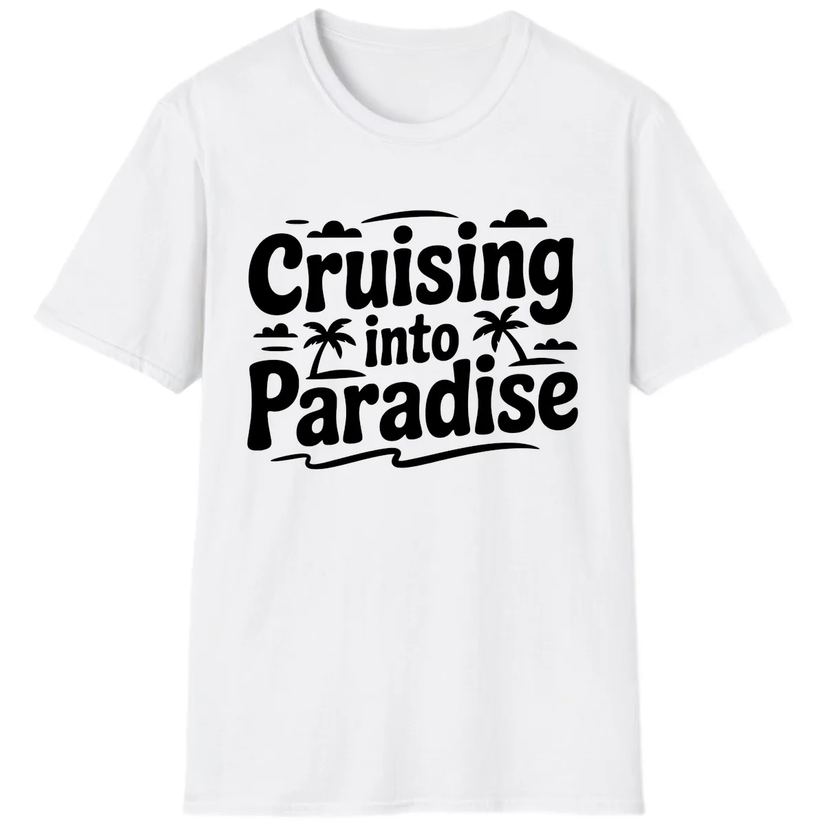 Cruising Into Paradise T-Shirt in White