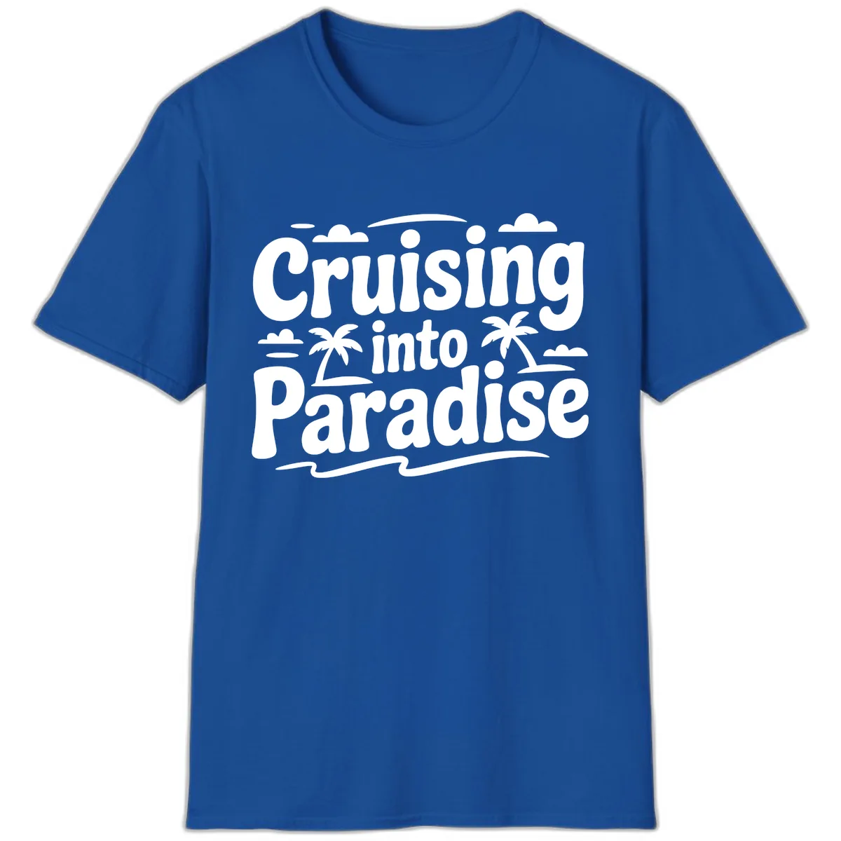 Cruising Into Paradise T-Shirt in Royal
