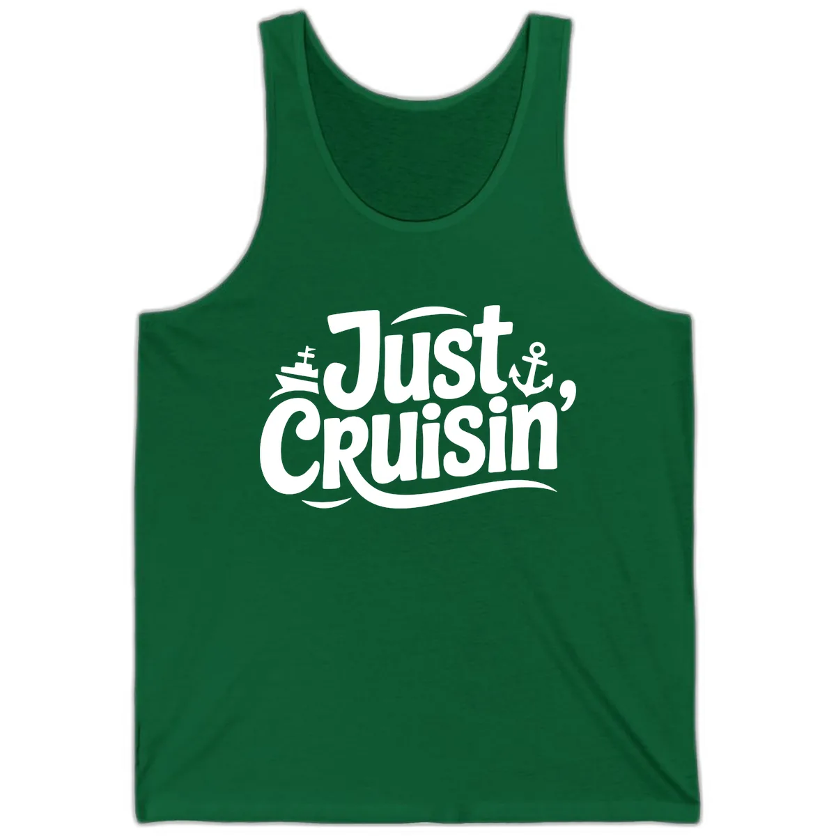 Just Cruisin' with Ship and Anchor Tank in Kelly