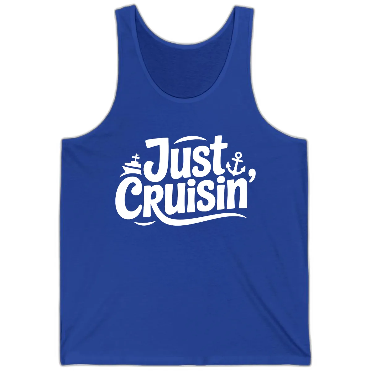 Just Cruisin' with Ship and Anchor Tank in True Royal