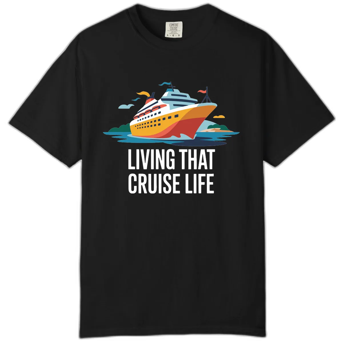 Living That Cruise Life Comfort Color in Black