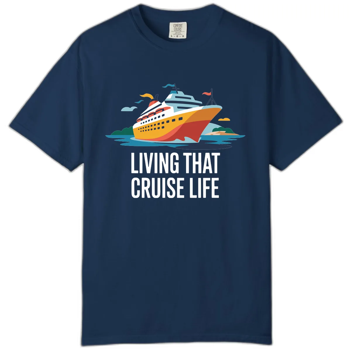 Living That Cruise Life Comfort Color in Navy