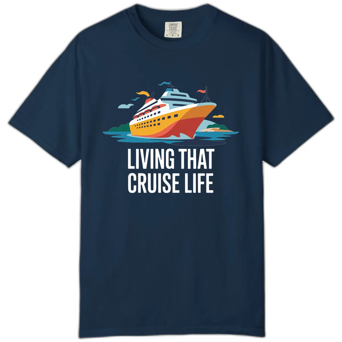 Living That Cruise Life Comfort Color in True Navy