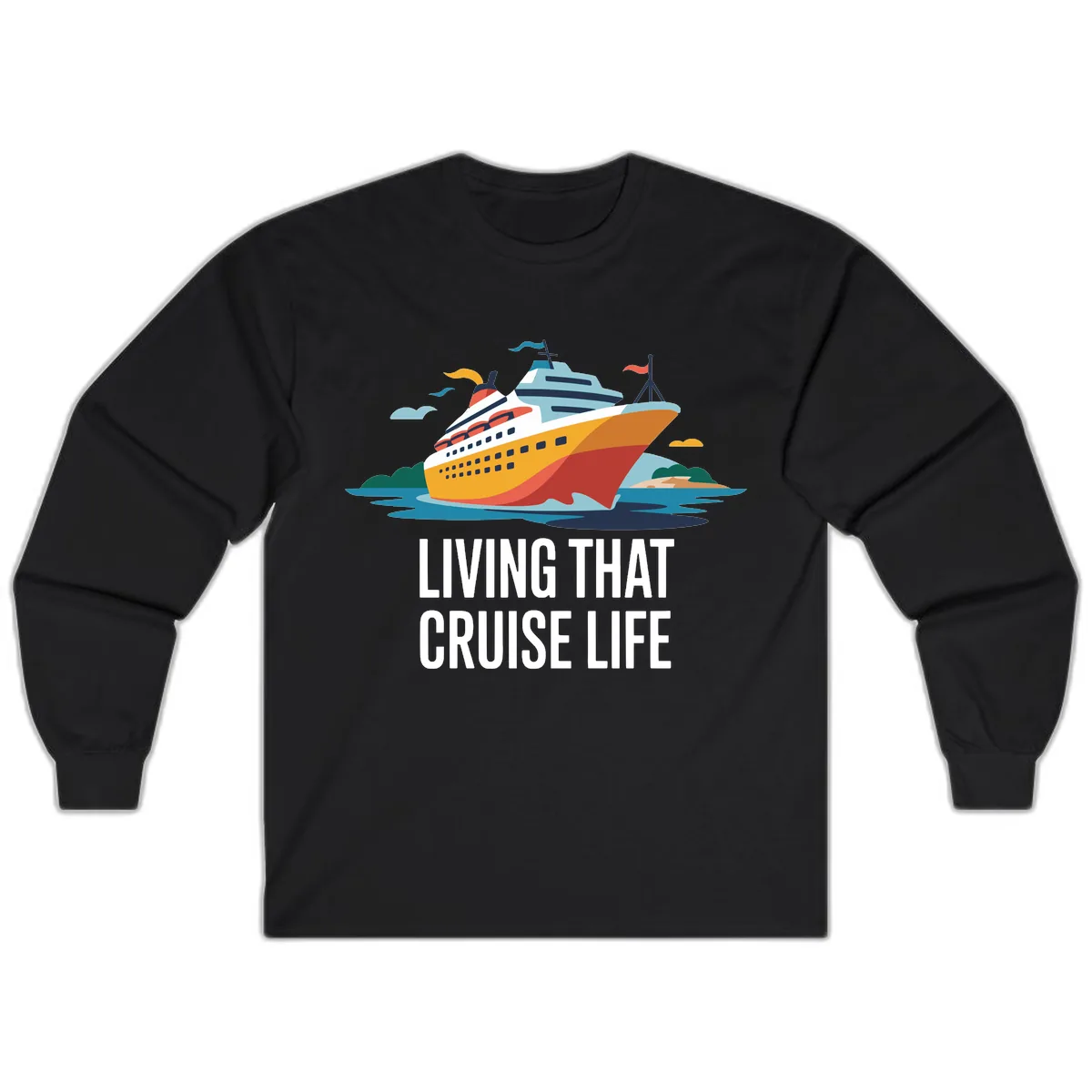 Living That Cruise Life Long Sleeve in Black