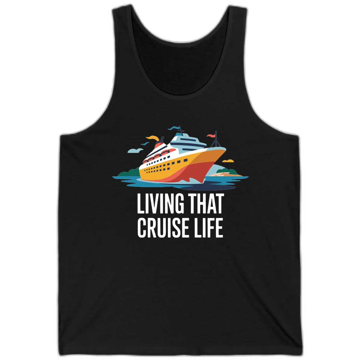 Living That Cruise Life Tank in Black