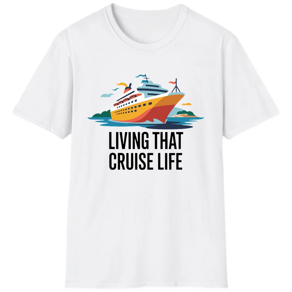 Living That Cruise Life T-Shirt in White