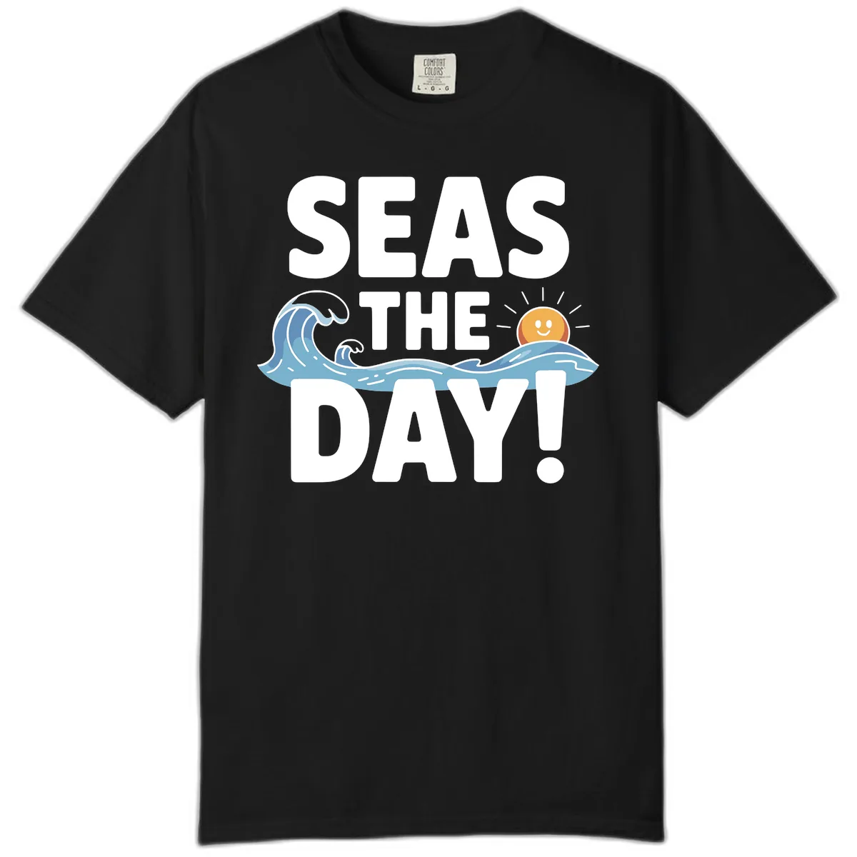 Seas The Day Cruise Design Comfort Color in Black