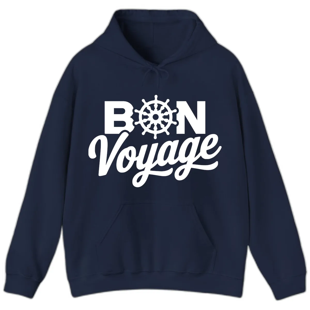 Bon Voyage Nautical Adventure Hoodie in Navy