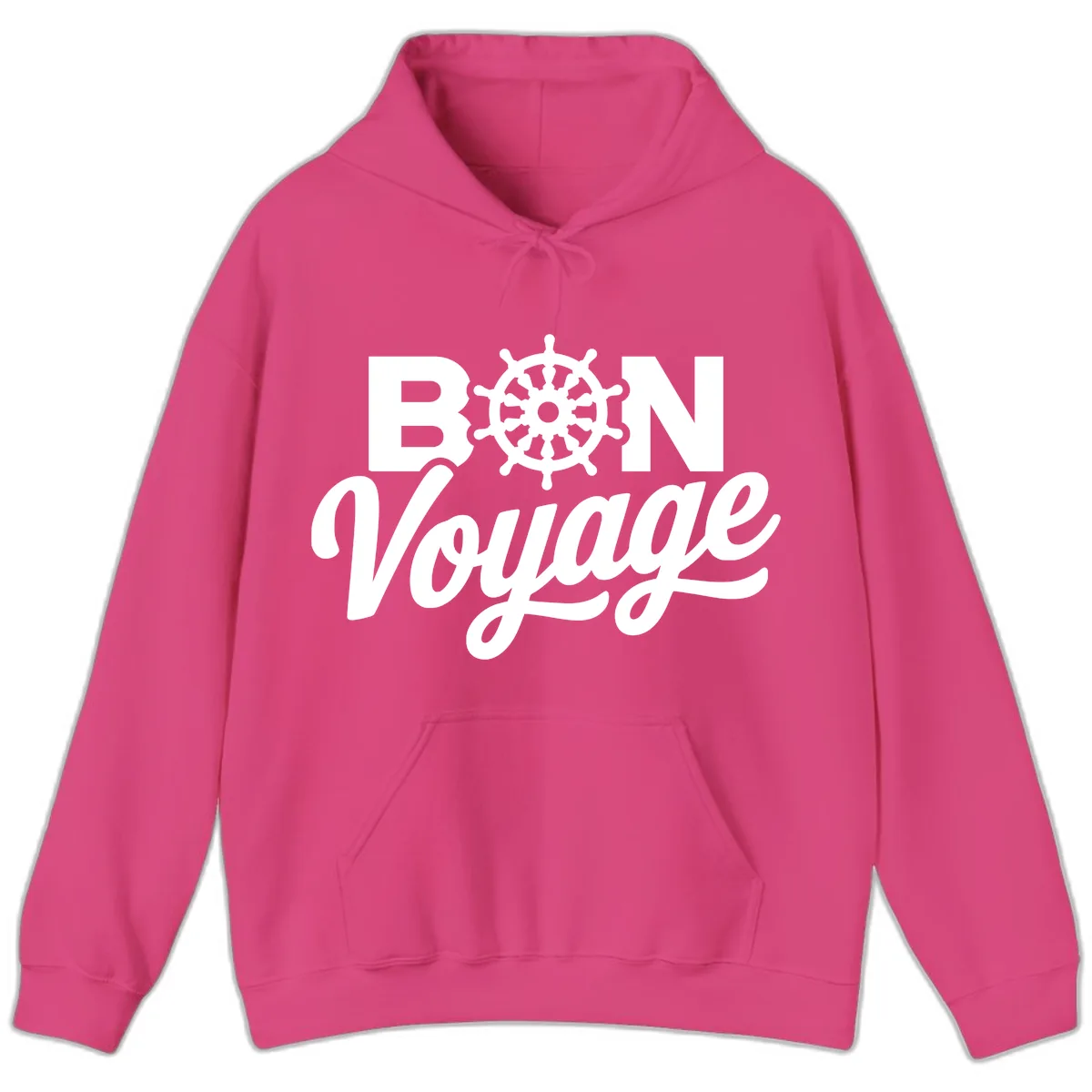 Bon Voyage Nautical Adventure Hoodie in Heliconia