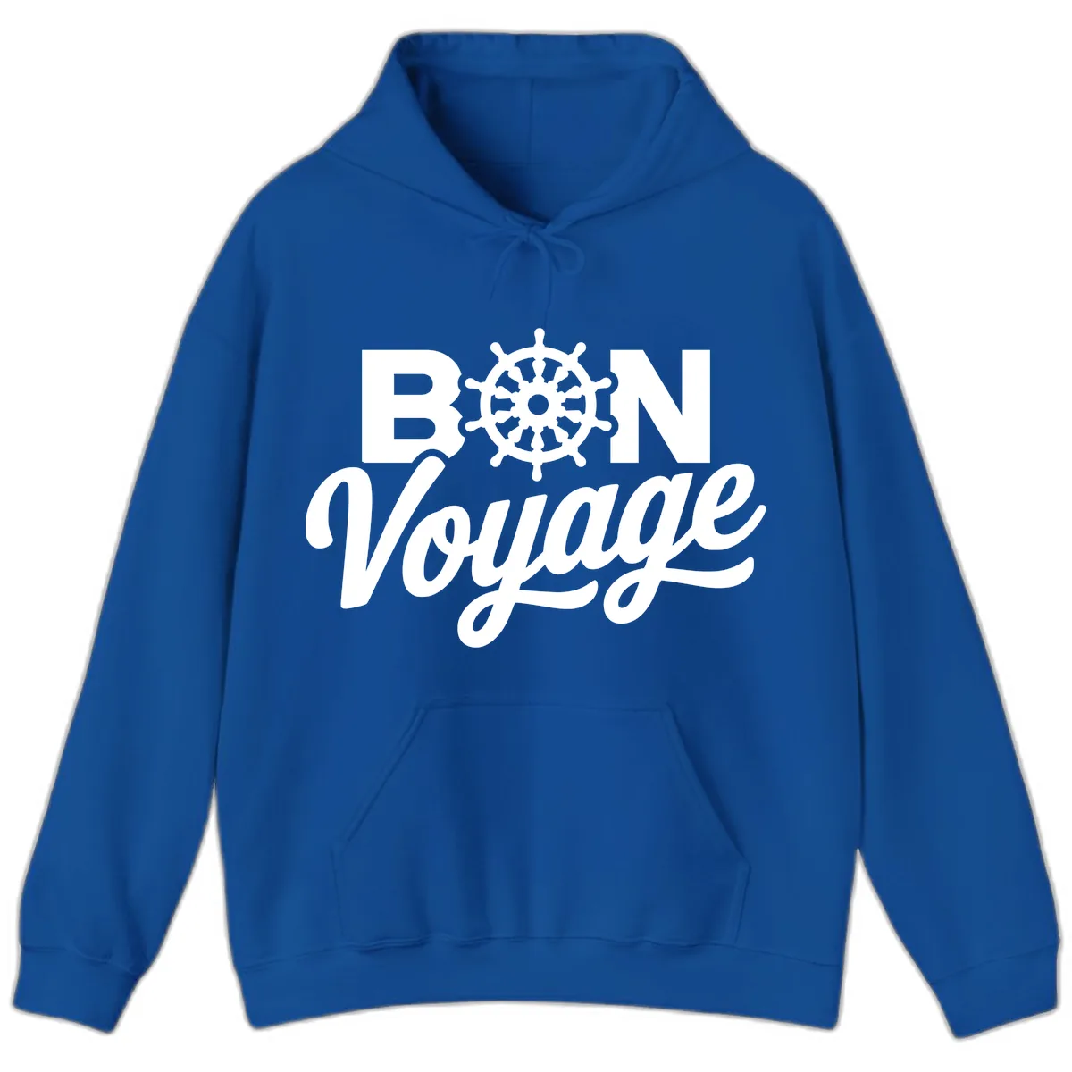 Bon Voyage Nautical Adventure Hoodie in Royal