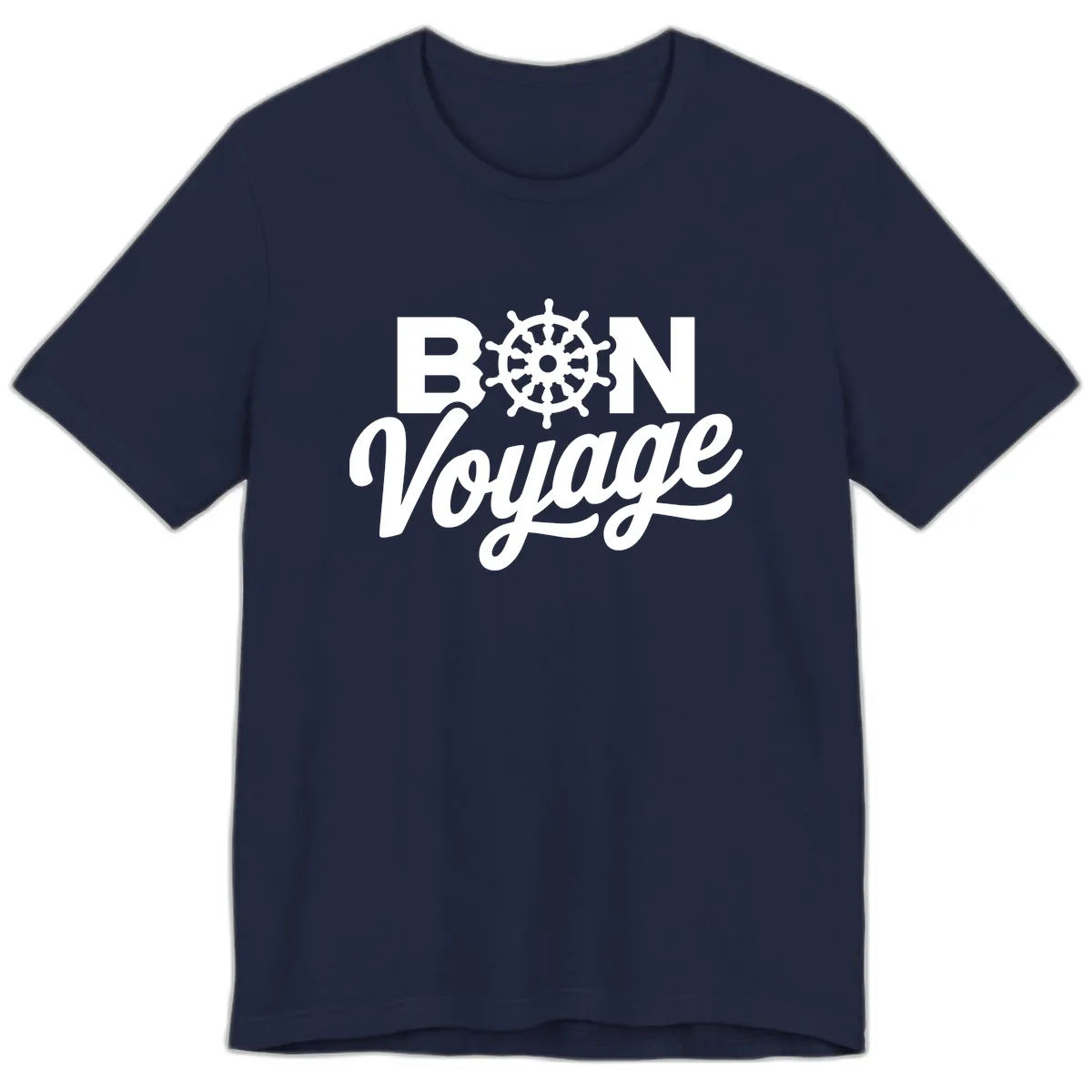 Bon Voyage Nautical Adventure Premium T-Shirt in Navy