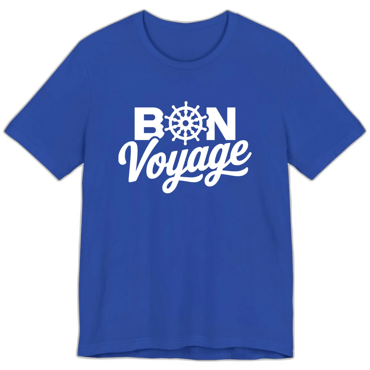 Bon Voyage Nautical Adventure Premium T-Shirt in True Royal