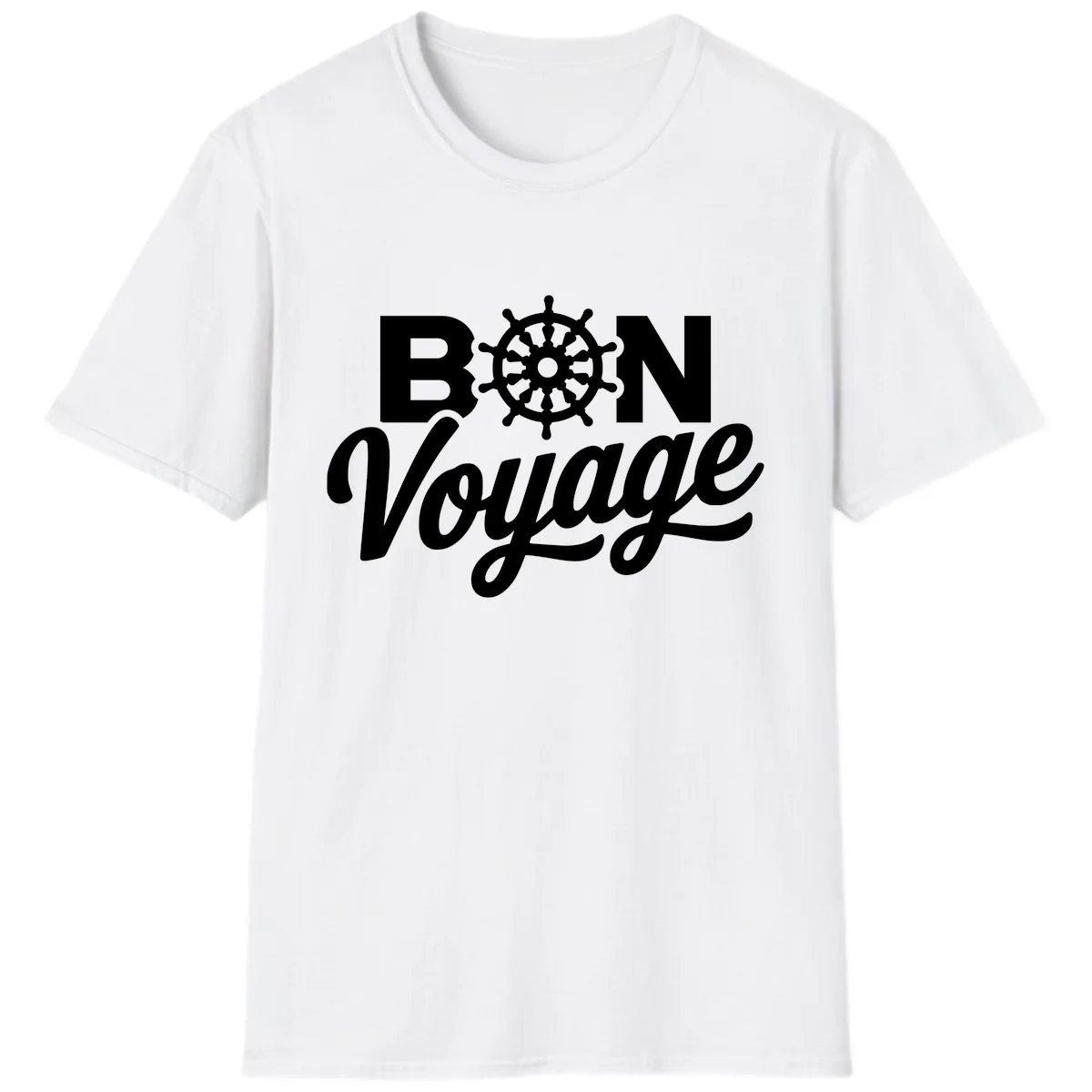 Bon Voyage Nautical Adventure T-Shirt in White