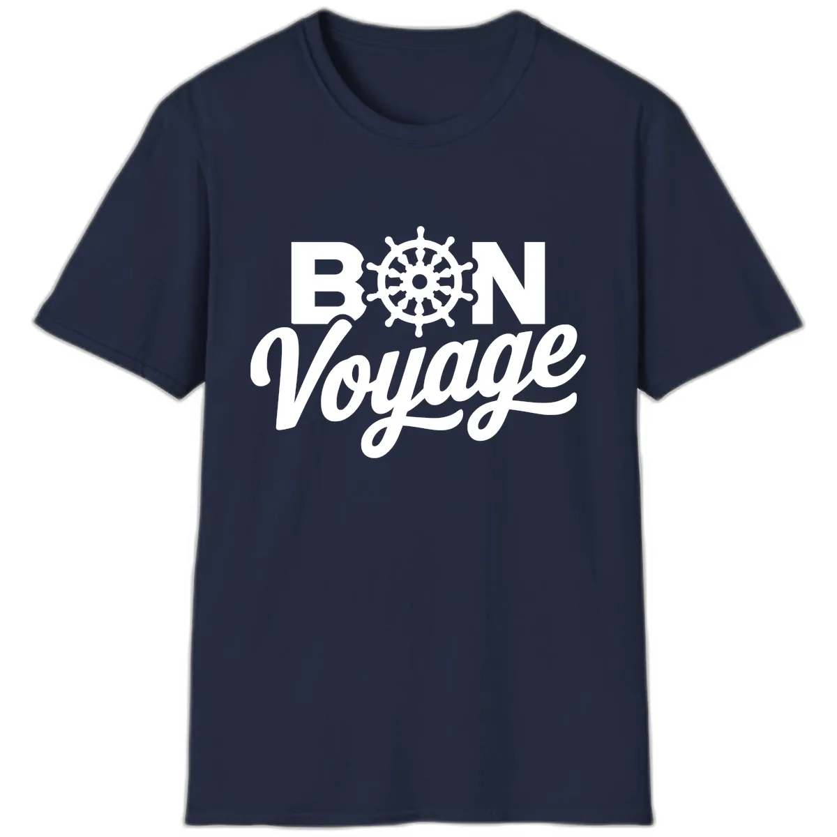 Bon Voyage Nautical Adventure T-Shirt in Navy