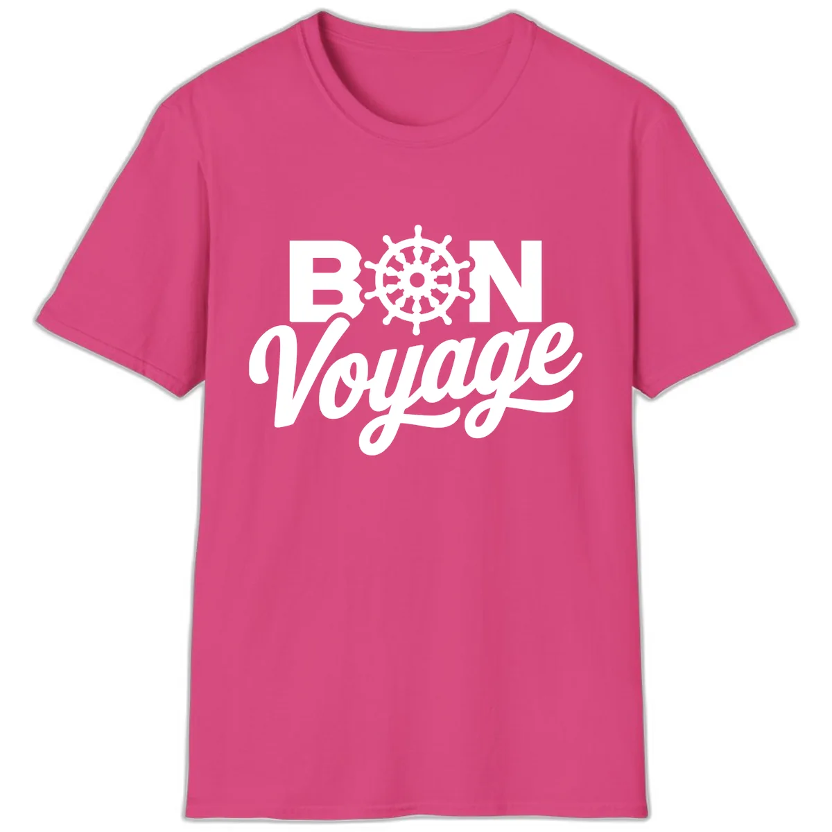 Bon Voyage Nautical Adventure T-Shirt in Heliconia