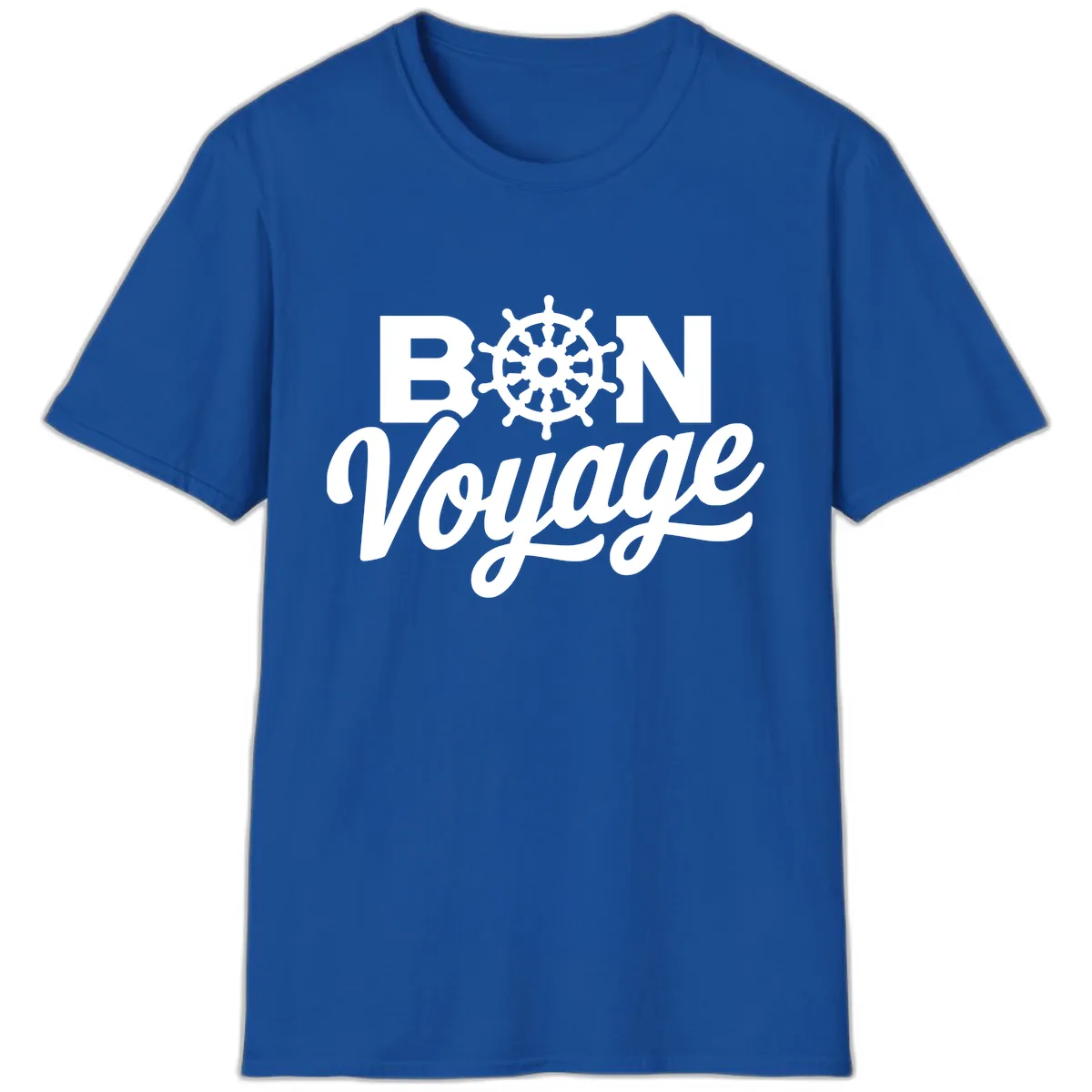 Bon Voyage Nautical Adventure T-Shirt in Royal