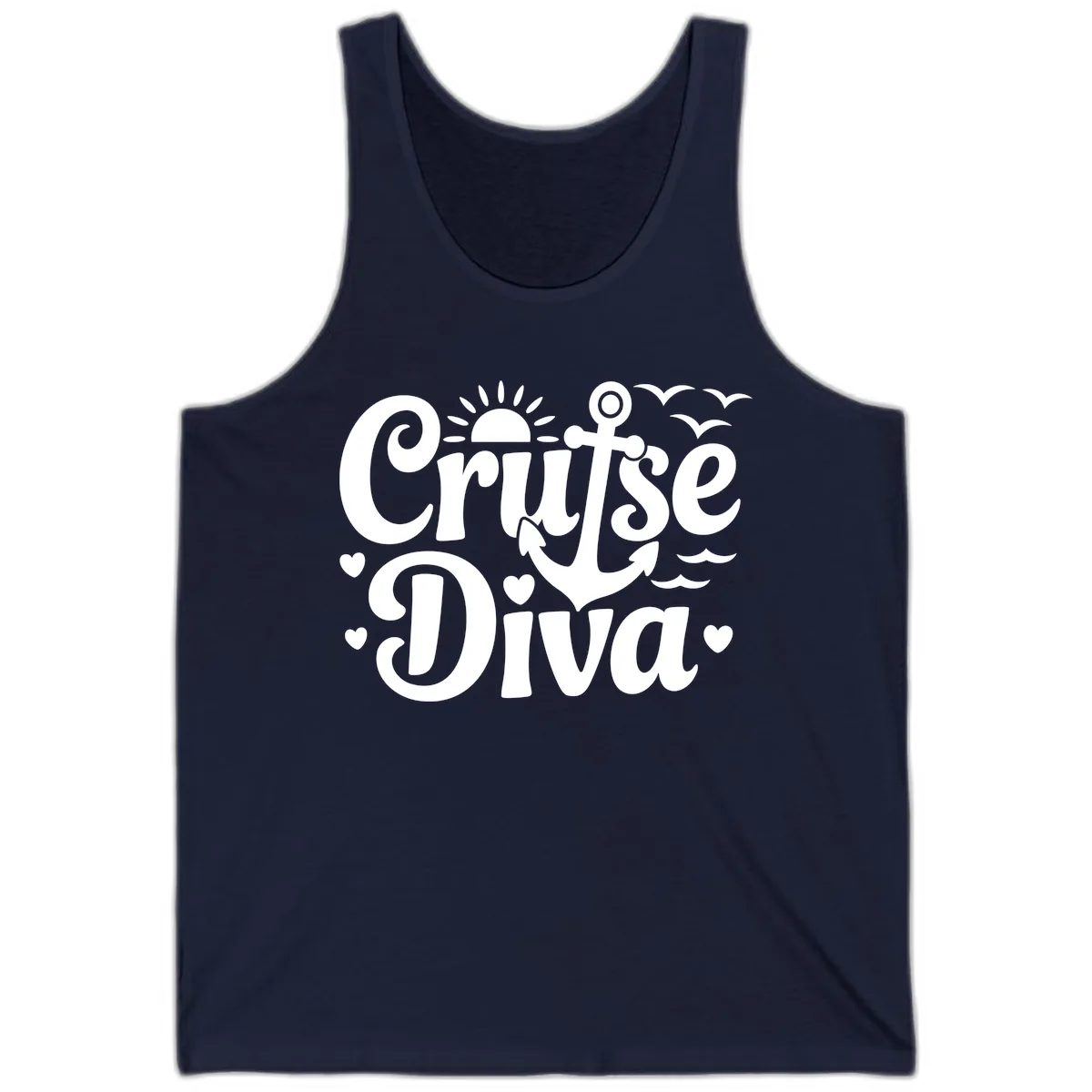 Cruise Diva Anchor Sun Design Tank in Navy
