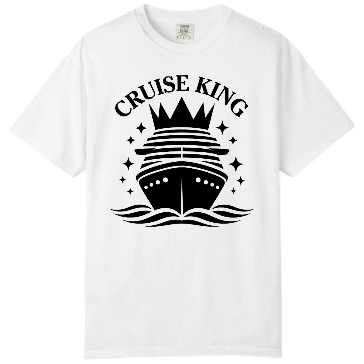 Cruise King Crowned Ship Comfort Color in White