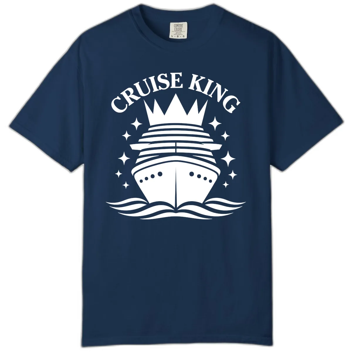 Cruise King Crowned Ship Comfort Color in Navy