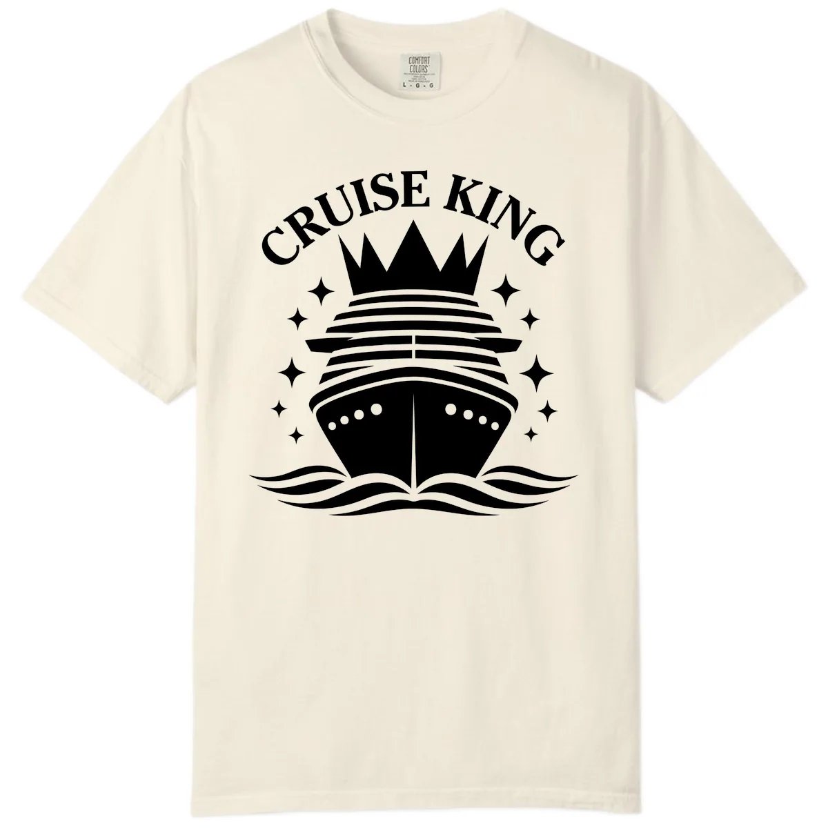 Cruise King Crowned Ship Comfort Color in Ivory