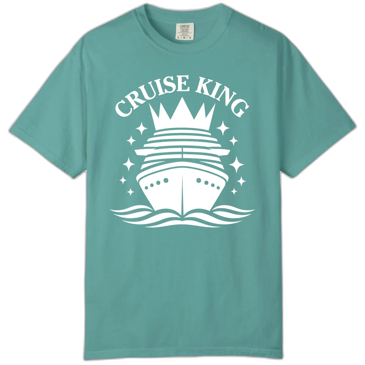 Cruise King Crowned Ship Comfort Color in Seafoam