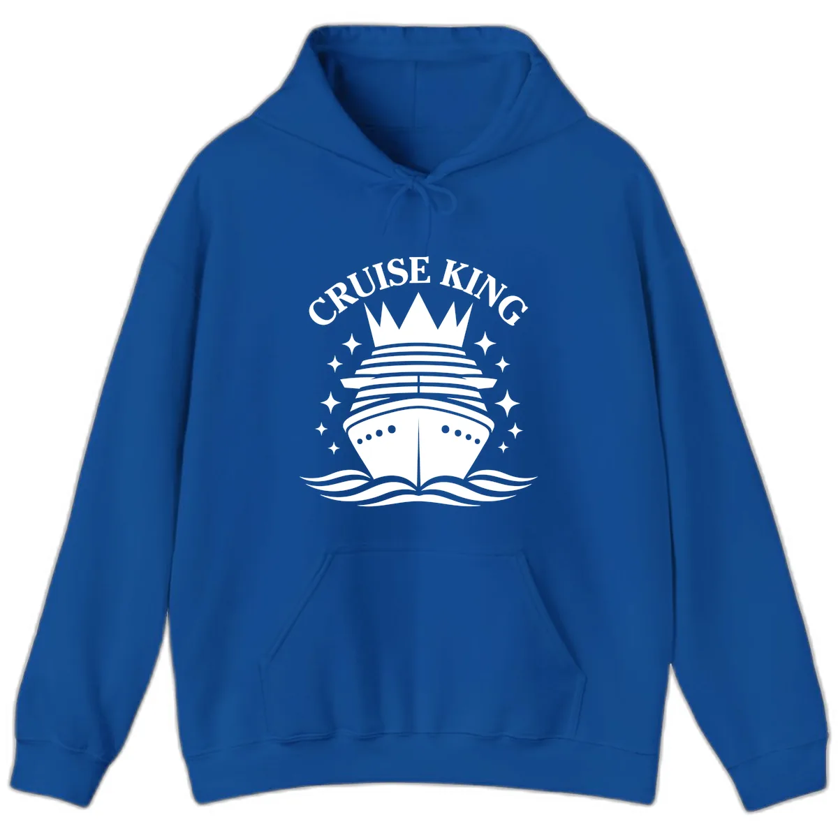 Cruise King Crowned Ship Hoodie in Royal