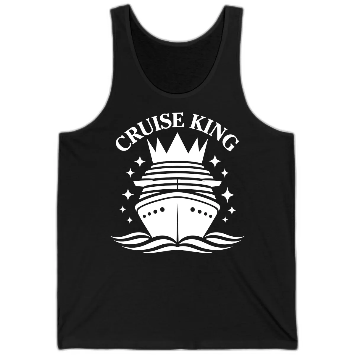 Cruise King Crowned Ship Tank in Black