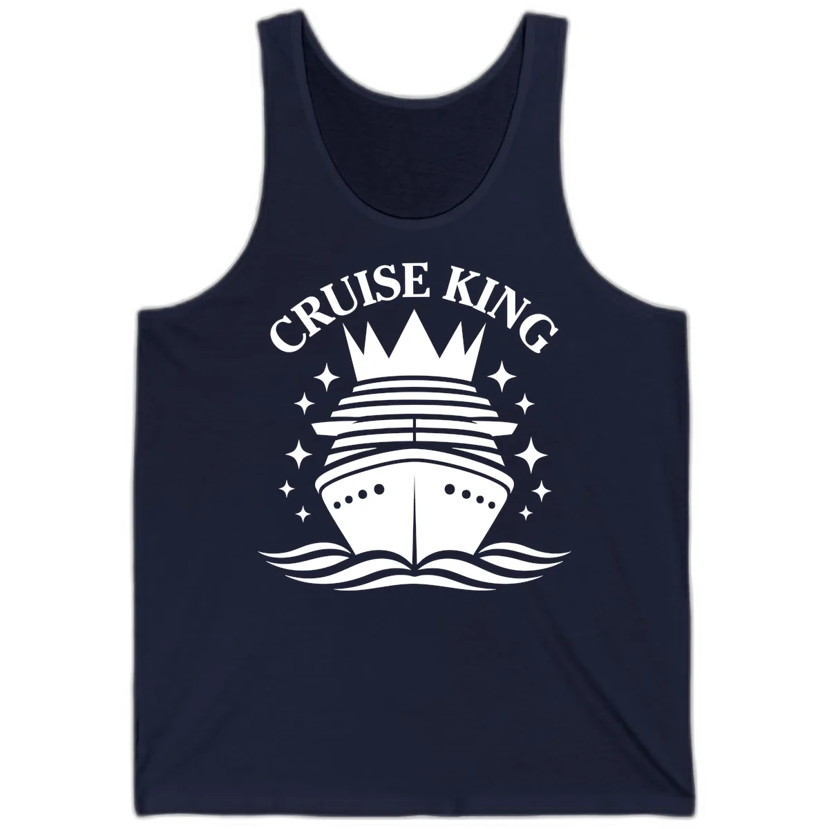 Cruise King Crowned Ship Tank in Navy