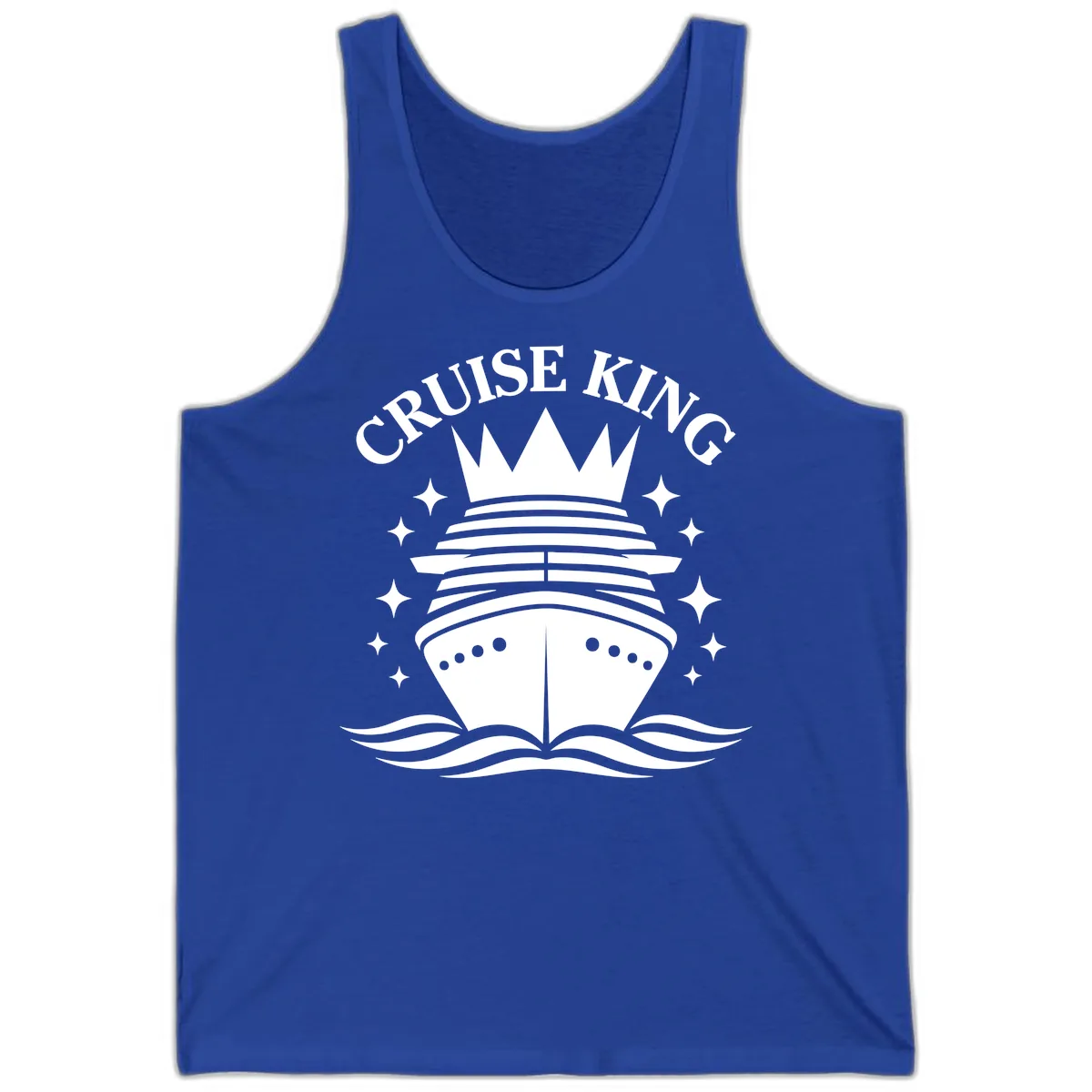 Cruise King Crowned Ship Tank in True Royal