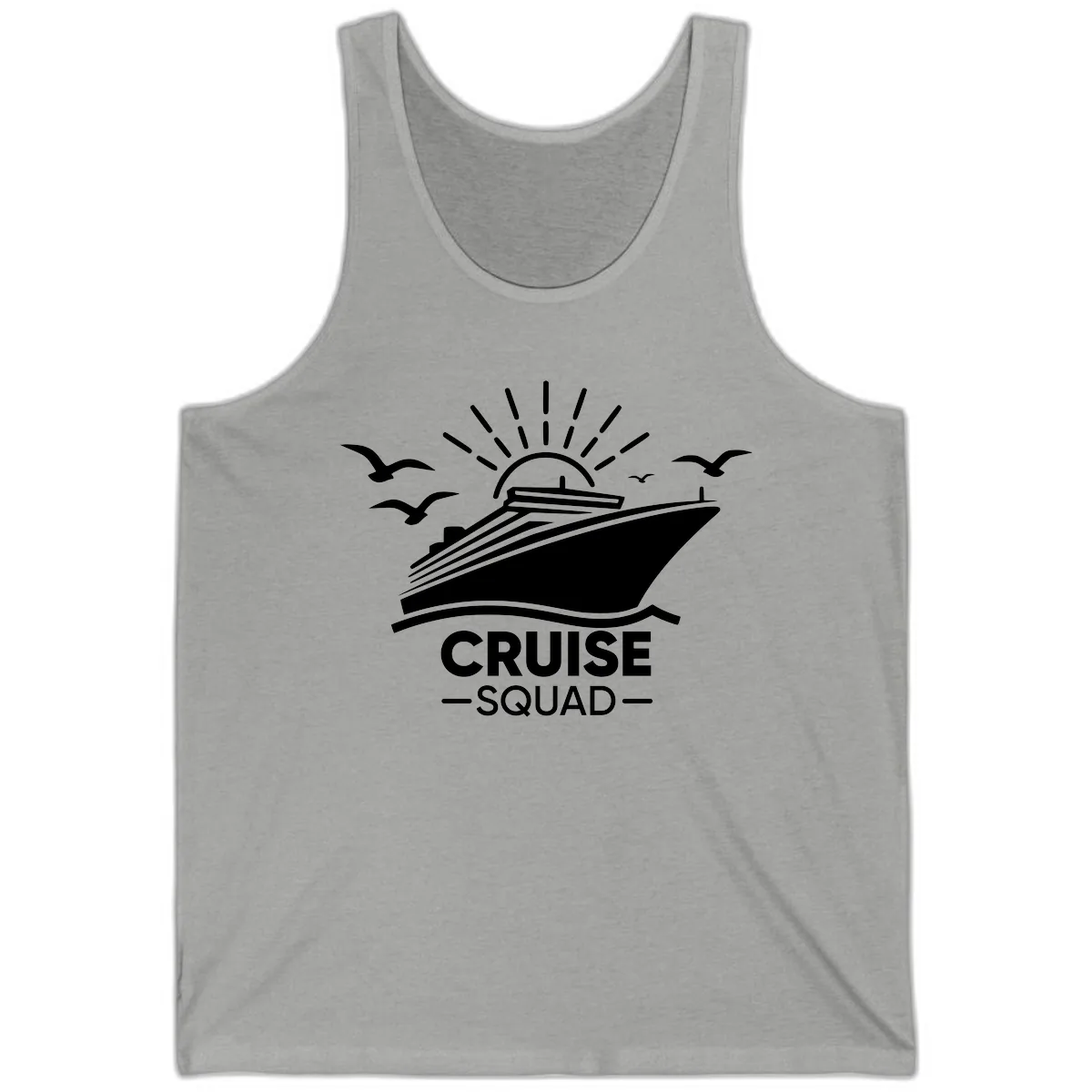 Cruise Squad Ship And Sun Design Tank in Athletic Heather