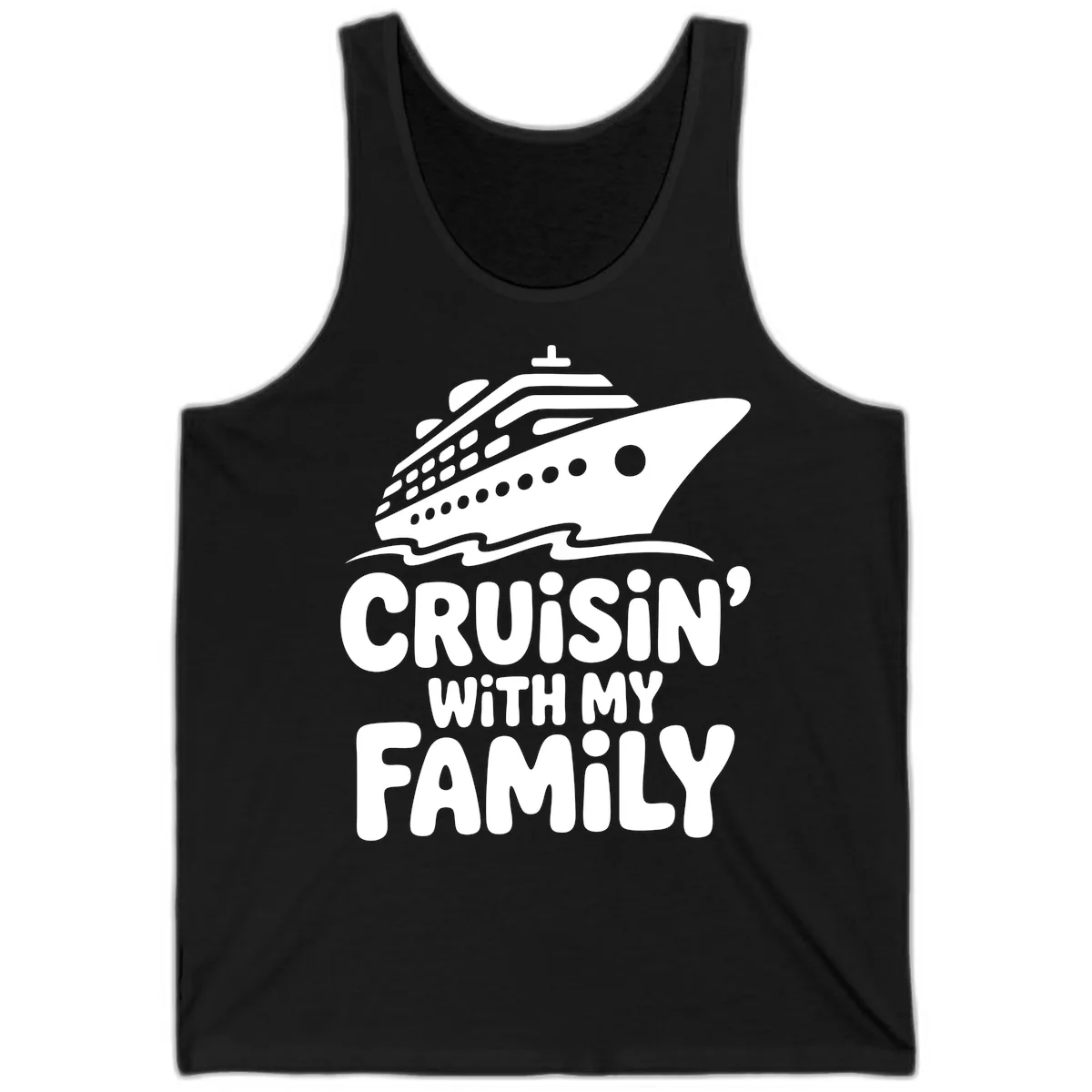 Cruisin' With My Family Cruise Ship Tank in Black