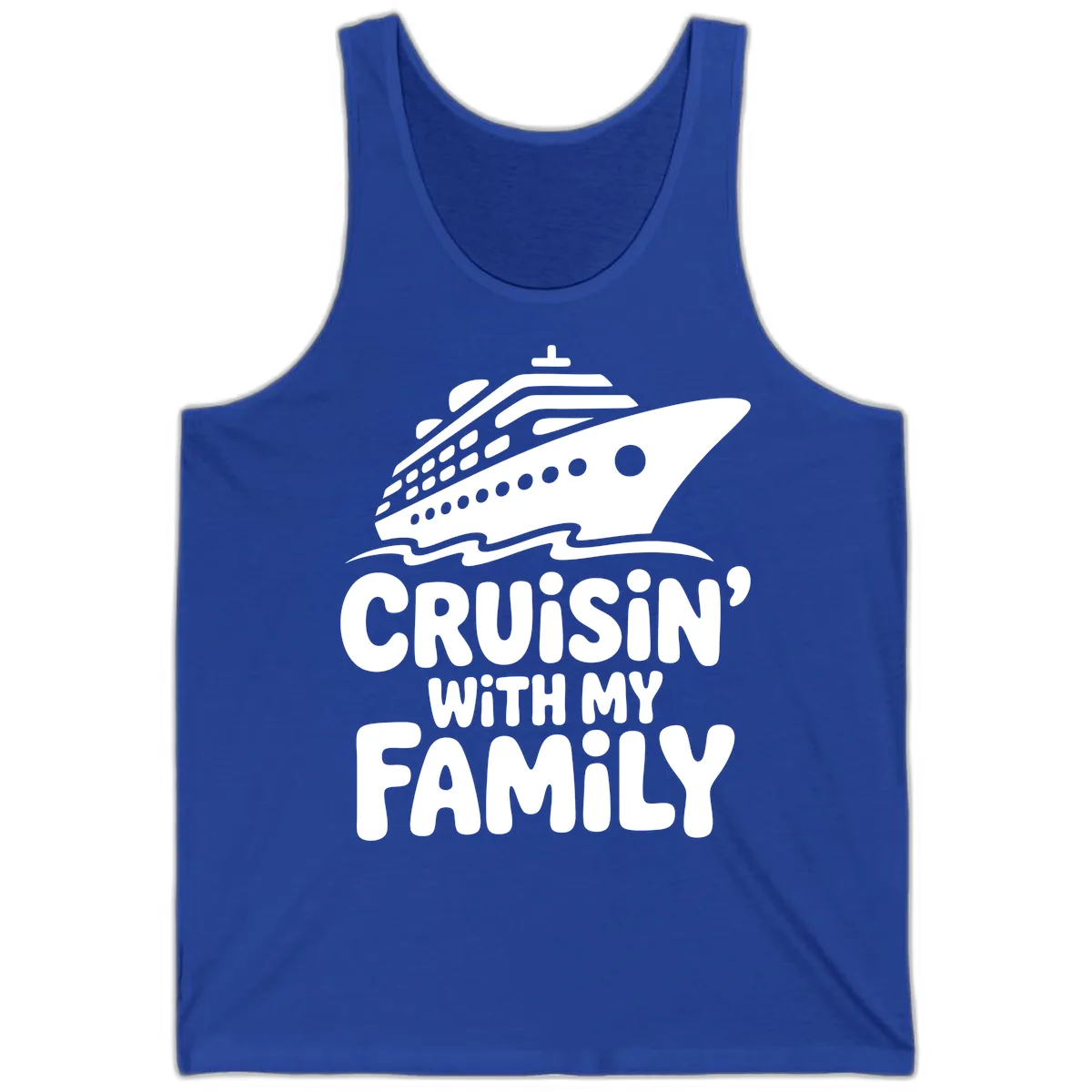 Cruisin' With My Family Cruise Ship Tank in True Royal