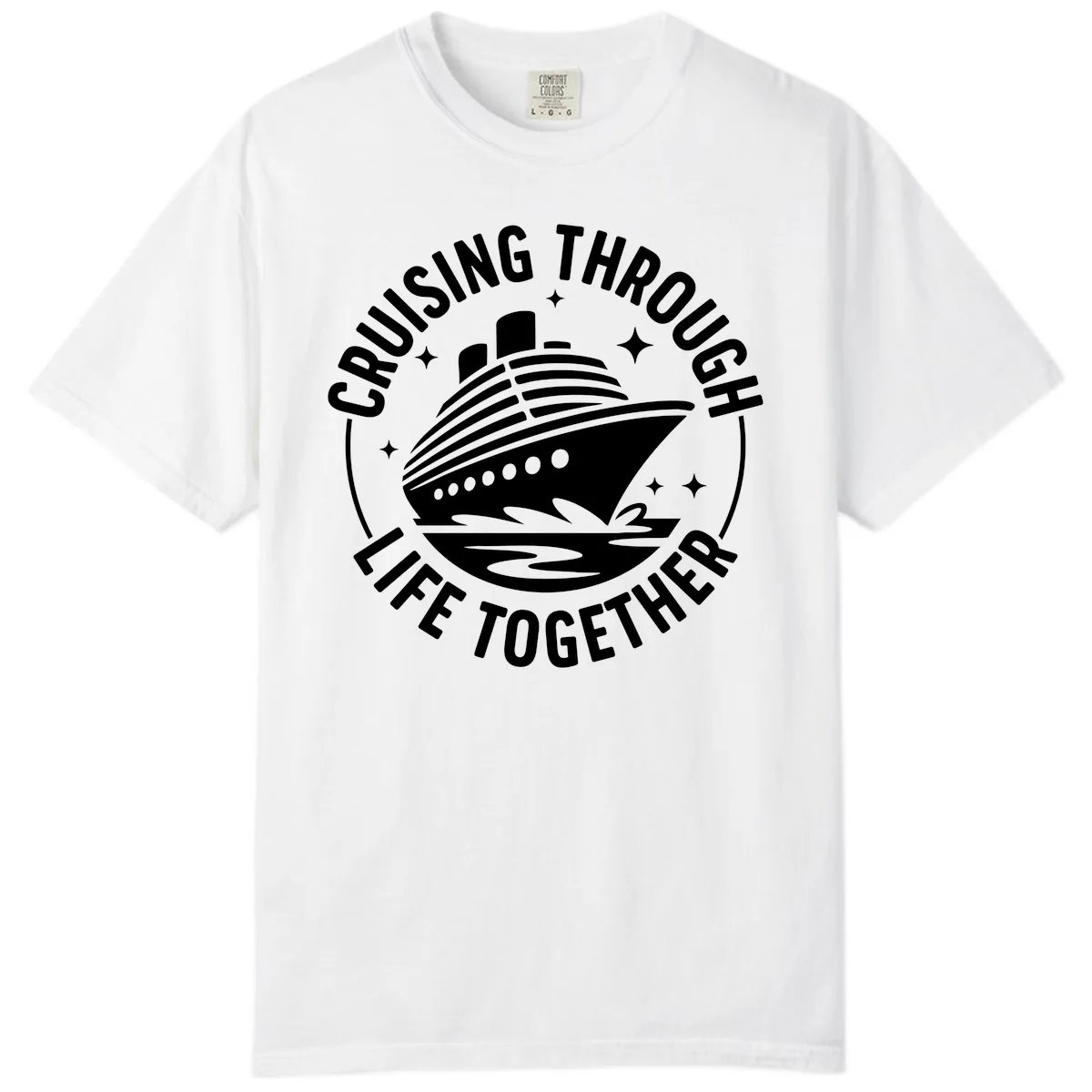Cruising Through Life Together Design Comfort Color in White
