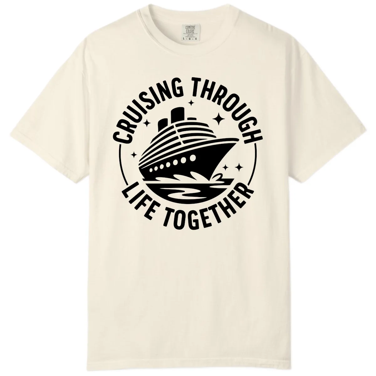Cruising Through Life Together Design Comfort Color in Ivory