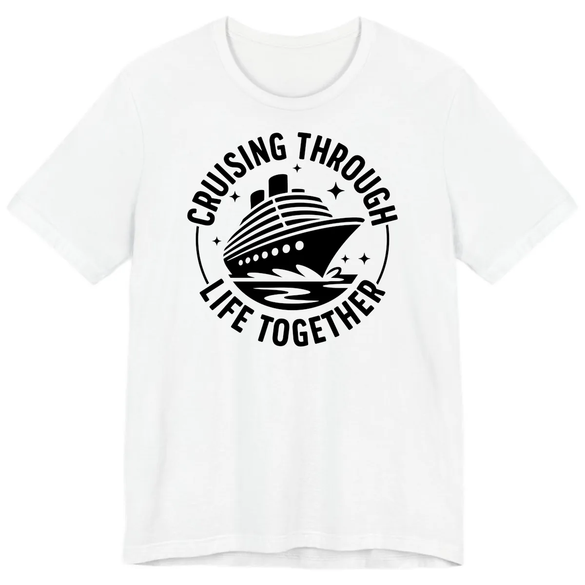 Cruising Through Life Together Design Premium T-Shirt in White