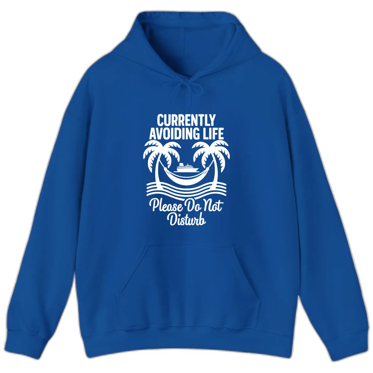 Currently Avoiding Life Cruise Hoodie in Royal