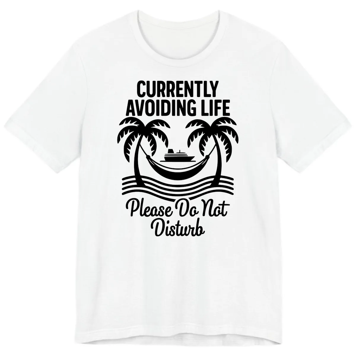 Currently Avoiding Life Cruise Premium T-Shirt in White