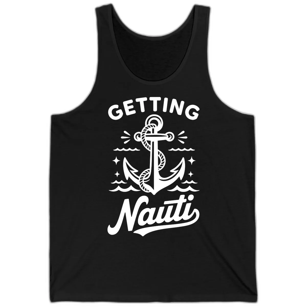 Getting Nauti Anchor Design Tank in Black