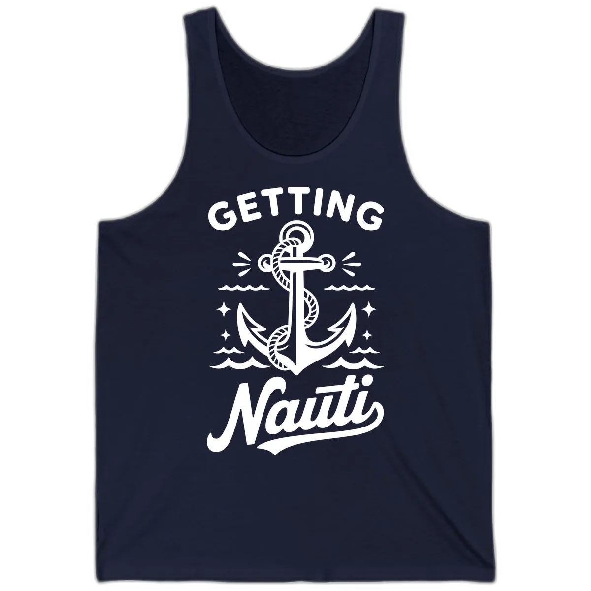 Getting Nauti Anchor Design Tank in Navy