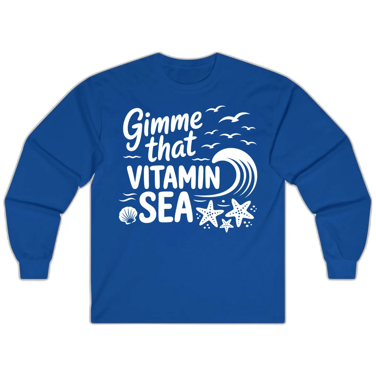 Gimme That Vitamin Sea Long Sleeve in Royal