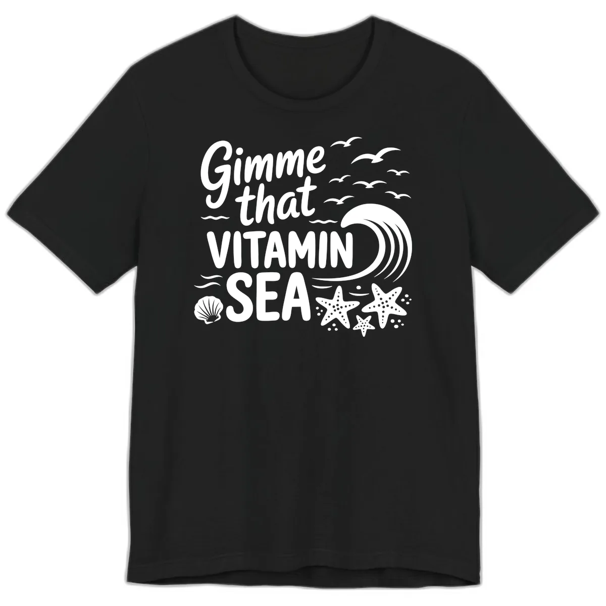 Gimme That Vitamin Sea Premium T-Shirt in Black