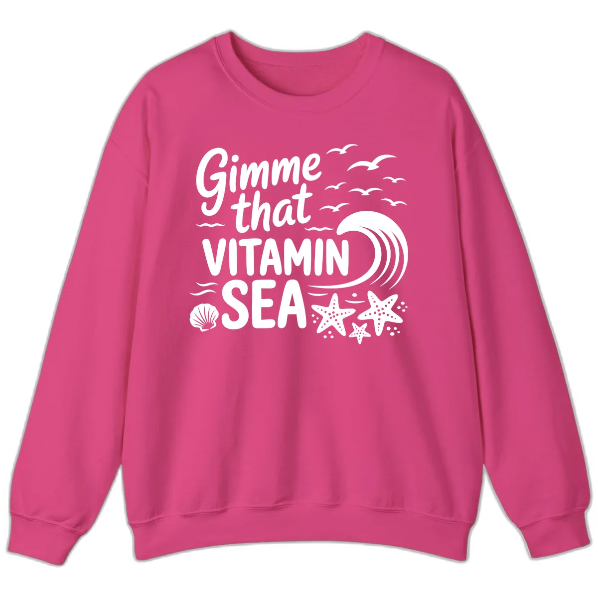 Gimme That Vitamin Sea Sweatshirt in Heliconia