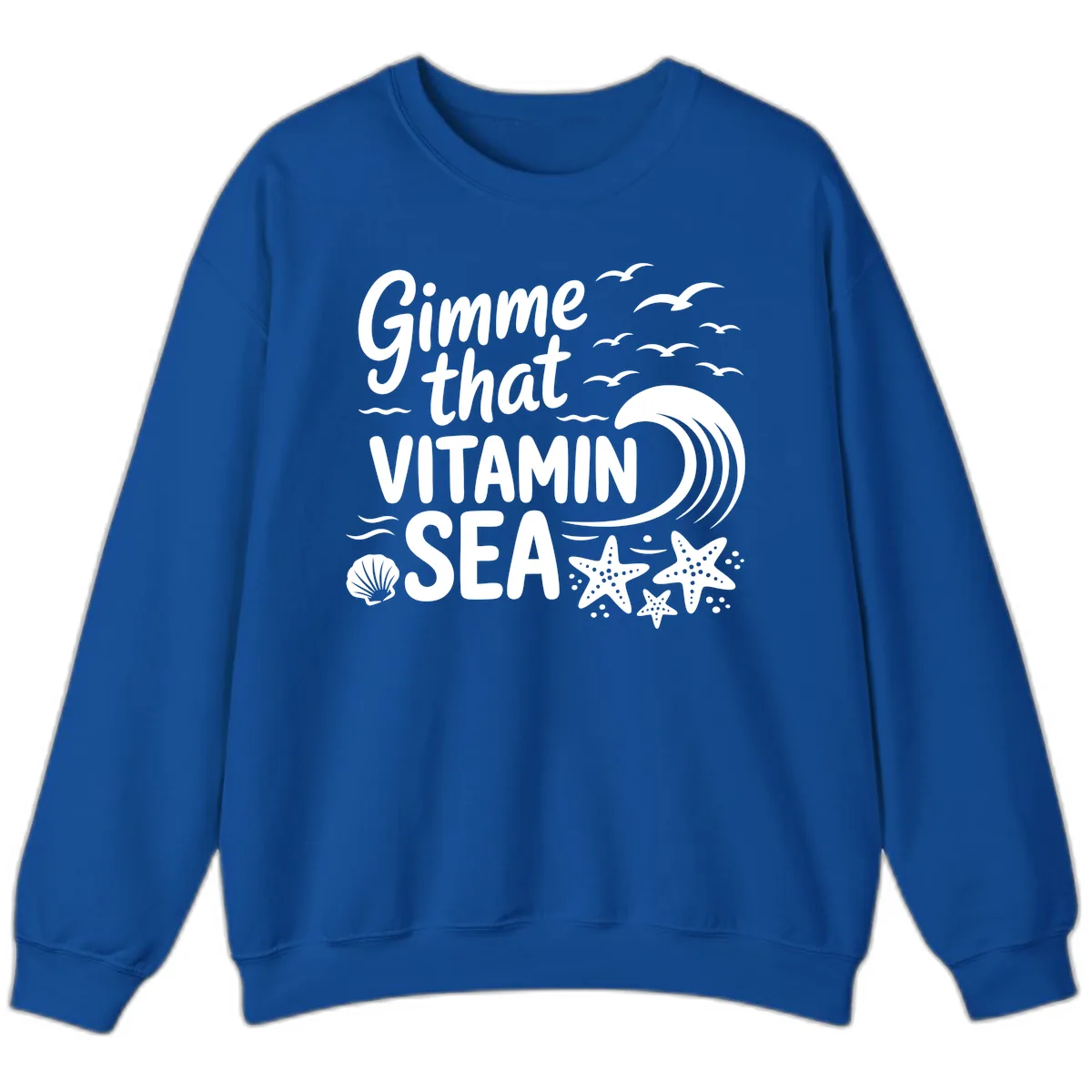 Gimme That Vitamin Sea Sweatshirt in Royal