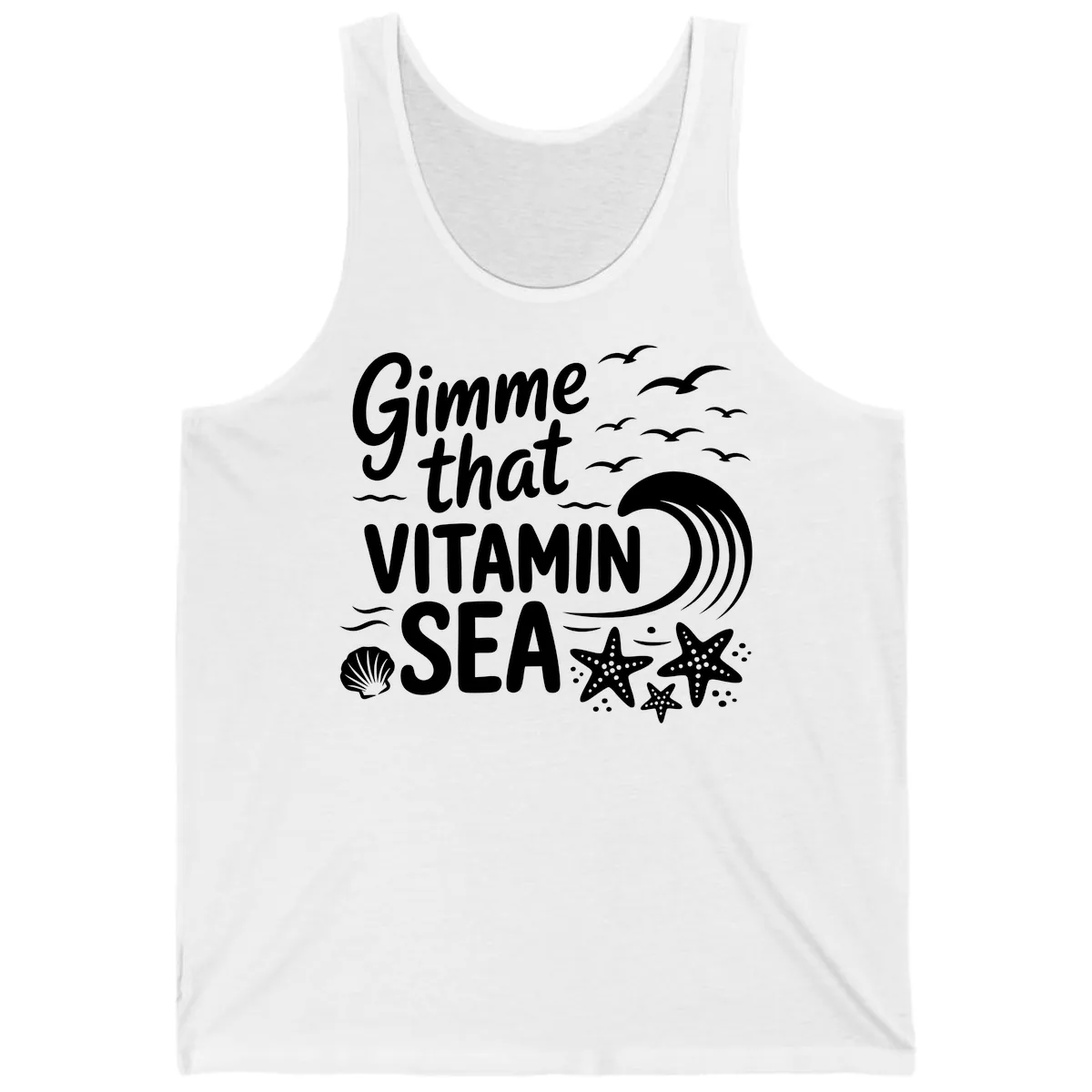 Gimme That Vitamin Sea Tank in White