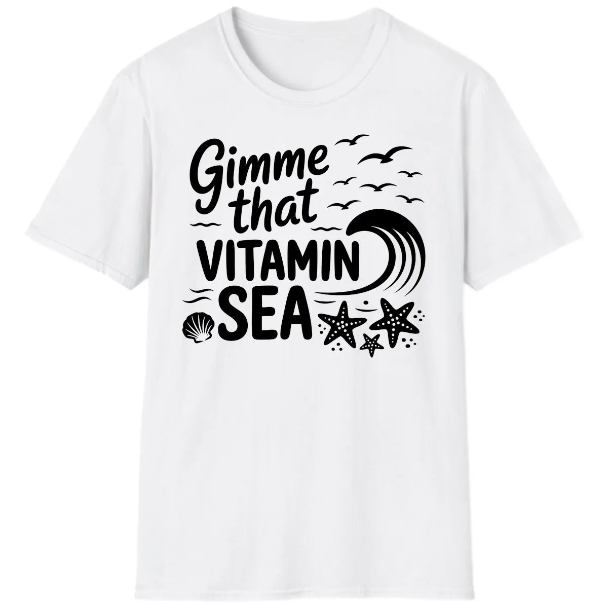 Gimme That Vitamin Sea T-Shirt in White