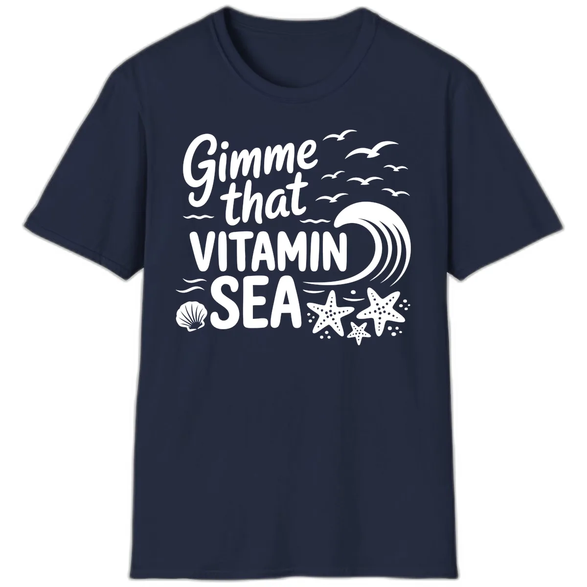 Gimme That Vitamin Sea T-Shirt in Navy