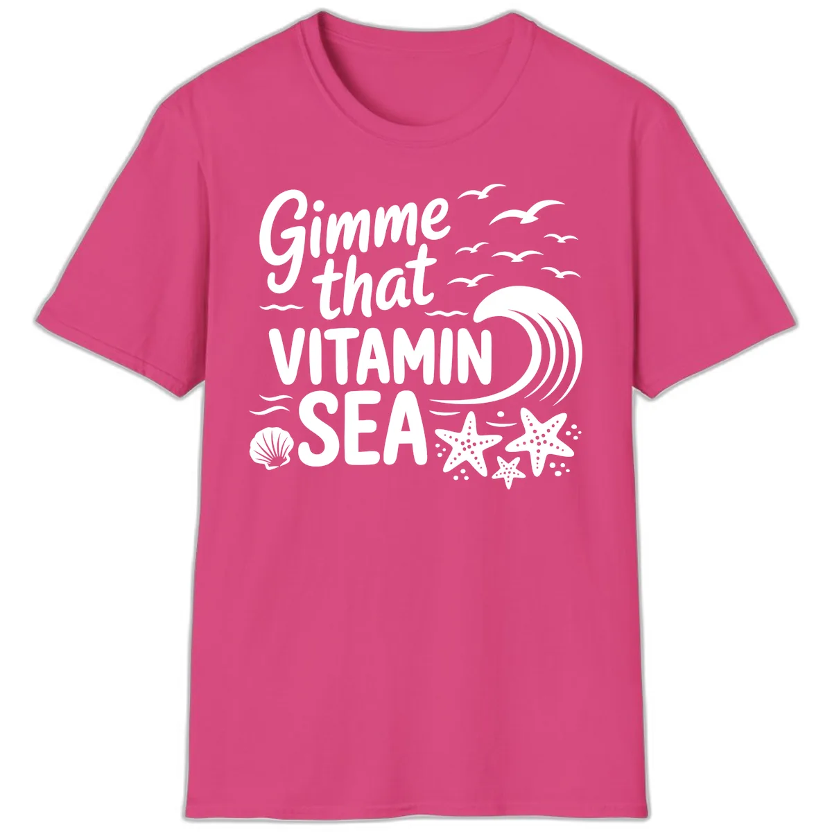 Gimme That Vitamin Sea T-Shirt in Heliconia