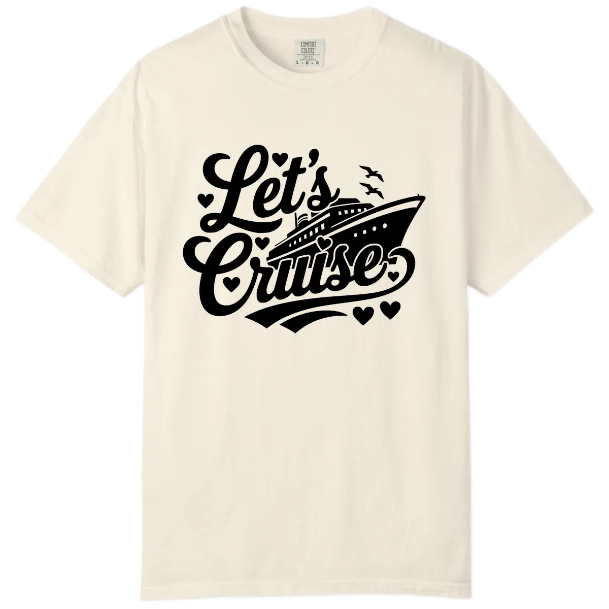 Let's Cruise Ship Design Comfort Color in Ivory